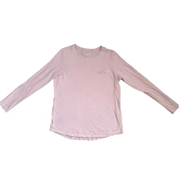 Vineyard Vines Long Sleeve Tee Shirt Pink Size Small - Picture 1 of 4